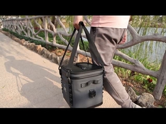 Geïsoleerde 24 blikjes koeler zak met voorzak Hypalon materiaal