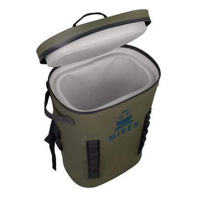 Army Green Soft Cooler Backpack Waterbestendig Herbruikbaar OEM