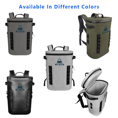 Isolatie Ice Soft Cooler Backpack Lichtgrijze kleur voor Outdoor Camping ODM