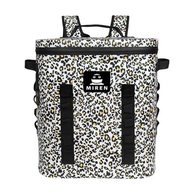 Waterdichte Picknick Koeltas van TPU, Luipaard Camouflage Geïsoleerde Koelere Rugzak 20L
