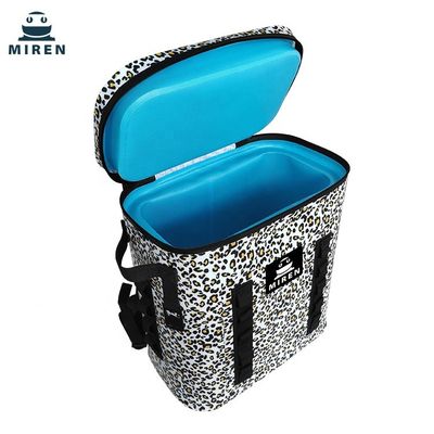 Waterdichte Picknick Koeltas van TPU, Luipaard Camouflage Geïsoleerde Koelere Rugzak 20L