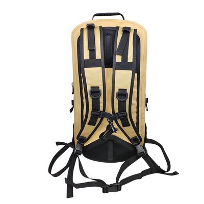 Gele 25l wandelrugzak, waterbestendig wandelrugzak TPU 840D materiaal