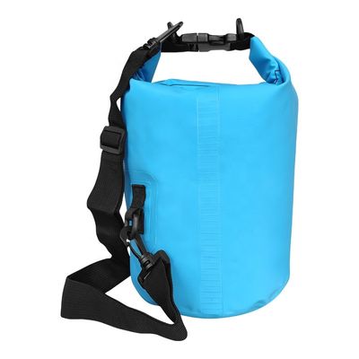 Blauw Zwart Geel PVC Waterdichte Dry Bag Voor Outdoor Adventures OEM