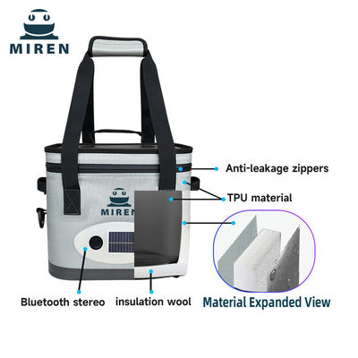 Populaire aanpasbare piepzinnige 14L zachte koeltas met Bluetooth Audio.
