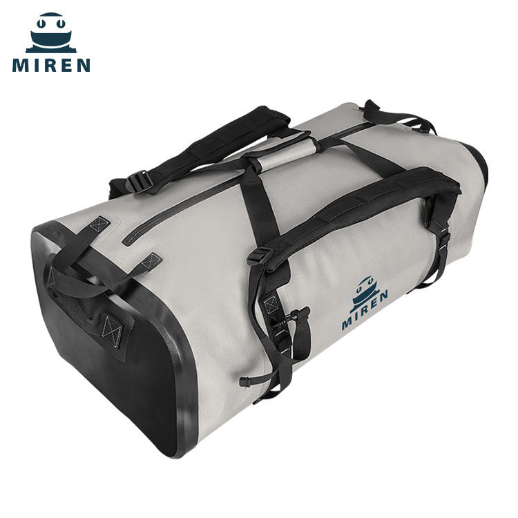 Waterbestendige Dry Bag Plunjezak 70 Liter Lichtgrijs Kleur TPU Materiaal